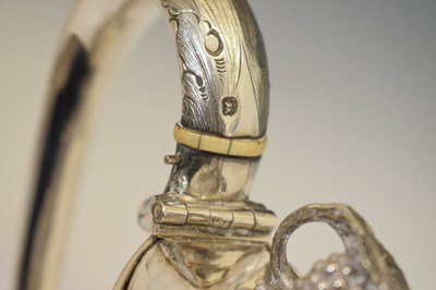 Lot 114 - Glamorgan Rifle Volunteer Corps Interest - Victorian silver claret jug