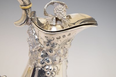 Lot 114 - Glamorgan Rifle Volunteer Corps Interest - Victorian silver claret jug