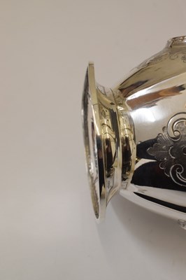 Lot 114 - Glamorgan Rifle Volunteer Corps Interest - Victorian silver claret jug