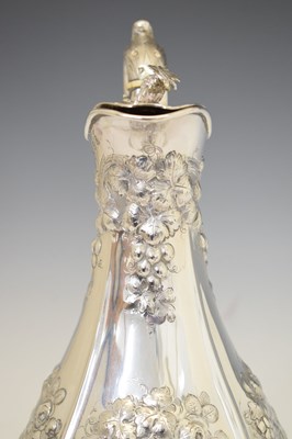 Lot 114 - Glamorgan Rifle Volunteer Corps Interest - Victorian silver claret jug