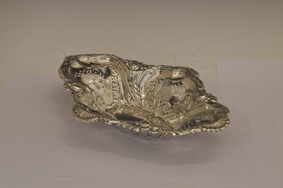 Lot 108 - Victorian silver fruit bowl with scroll foliate and pierced decoration