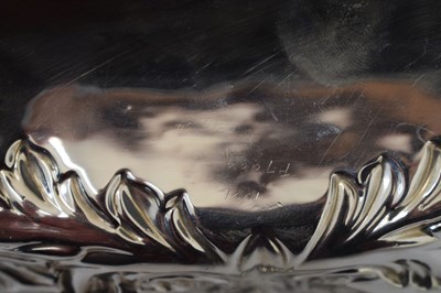 Lot 108 - Victorian silver fruit bowl with scroll foliate and pierced decoration