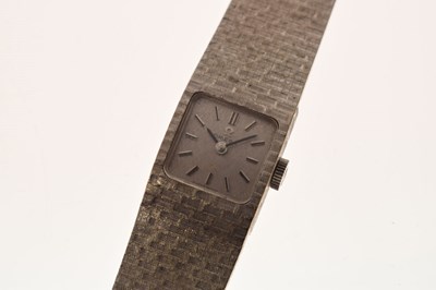 Lot 88 - Omega - Lady's 1970s 18ct white gold bracelet watch