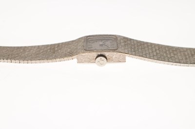 Lot 88 - Omega - Lady's 1970s 18ct white gold bracelet watch