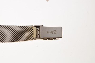 Lot 88 - Omega - Lady's 1970s 18ct white gold bracelet watch