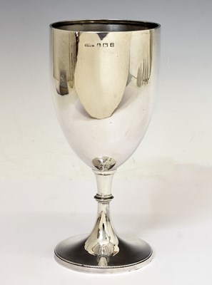 Lot 111 - George V silver goblet