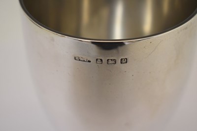 Lot 111 - George V silver goblet