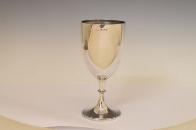 Lot 111 - George V silver goblet