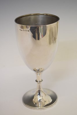 Lot 111 - George V silver goblet