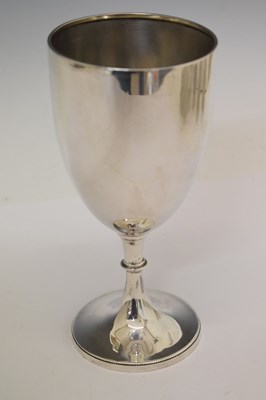 Lot 111 - George V silver goblet