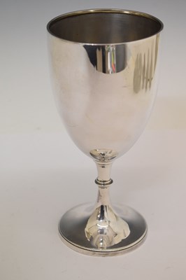 Lot 111 - George V silver goblet