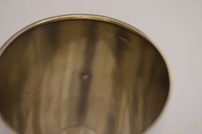 Lot 111 - George V silver goblet