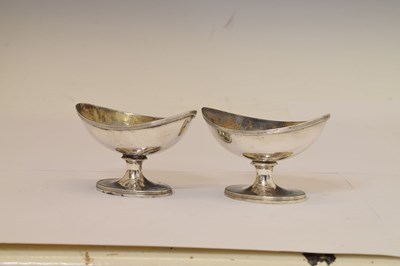 Lot 90 - Pair of Scottish George III silver salts