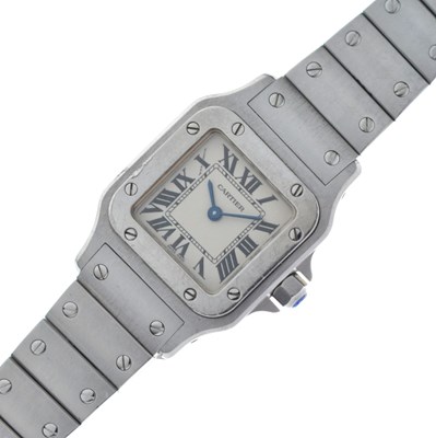 Lot 87 - Cartier - Lady's Cartier Santos Galbee bracelet watch, ref.1565