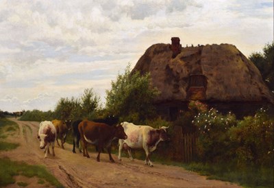 Lot 437 - William Sidney Cooper (1854-1927) - Oil on canvas - Homeward