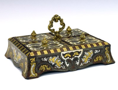 Lot 138 - 19th Century French inlaid gaming counter box