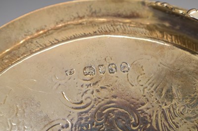 Lot 105 - George III silver salver or card tray