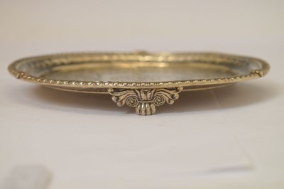 Lot 105 - George III silver salver or card tray