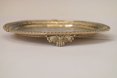 Lot 105 - George III silver salver or card tray