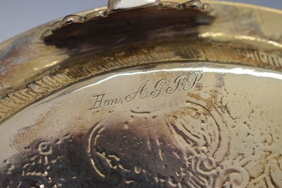 Lot 105 - George III silver salver or card tray