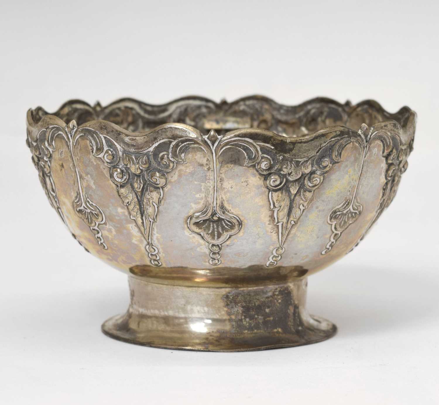 Lot 126 - Mid 20th century Danish white-metal rose bowl
