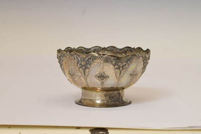 Lot 126 - Mid 20th century Danish white-metal rose bowl