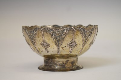 Lot 126 - Mid 20th century Danish white-metal rose bowl