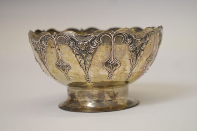 Lot 126 - Mid 20th century Danish white-metal rose bowl