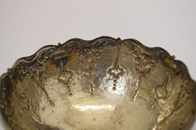 Lot 126 - Mid 20th century Danish white-metal rose bowl