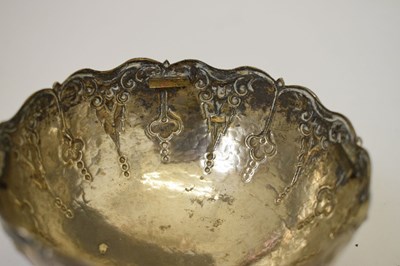 Lot 126 - Mid 20th century Danish white-metal rose bowl