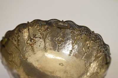 Lot 126 - Mid 20th century Danish white-metal rose bowl
