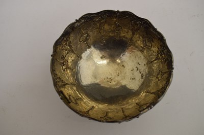 Lot 126 - Mid 20th century Danish white-metal rose bowl
