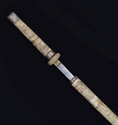 Lot 278 - Late 19th century Japanese wakizashi