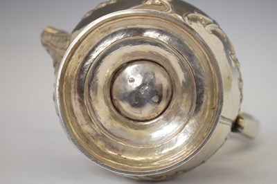 Lot 117 - Victorian Scottish silver coffee pot