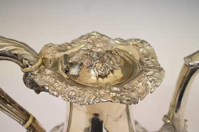 Lot 117 - Victorian Scottish silver coffee pot