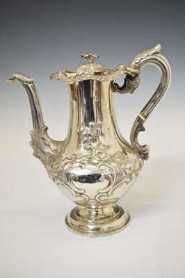 Lot 117 - Victorian Scottish silver coffee pot