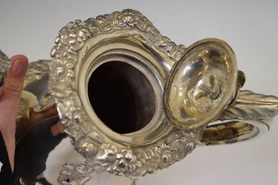 Lot 117 - Victorian Scottish silver coffee pot