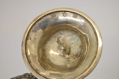 Lot 117 - Victorian Scottish silver coffee pot