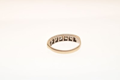Lot 10 - Diamond 18ct white gold half eternity ring