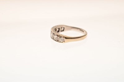 Lot 10 - Diamond 18ct white gold half eternity ring