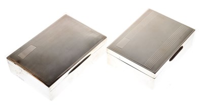 Lot 189 - George V silver table-top box, Chester 1933, and a similar Elizabeth II example