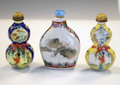 Lot 260 - Three Chinese snuff bottles