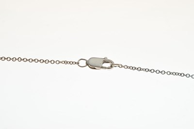 Lot 53 - Diamond white gold necklace