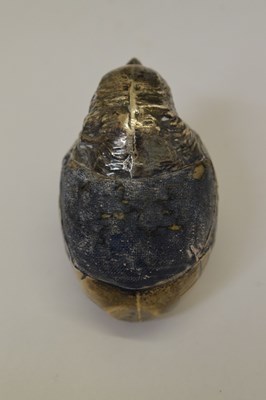 Lot 92 - Edward VII silver novelty pin cushion in the form of a hatching chick