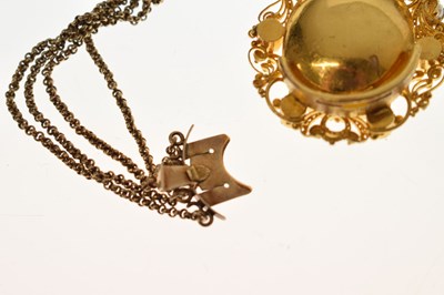 Lot 46 - Impressive citrine and pearl necklace