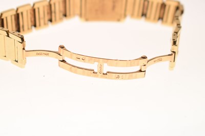 Lot 86 - Cartier - Lady's yellow metal (18K) Tank Francaise ref. 2835