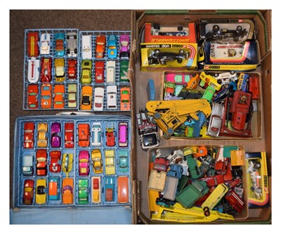 Lot 372 - Matchbox Collectors case and quantity of loose cars