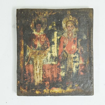 Lot 408 - Orthodox religious painted panel