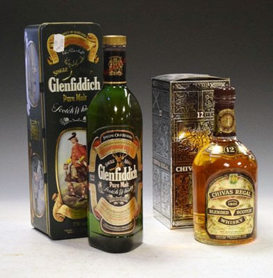 Lot 550 - Glenfiddich Pure Malt Scotch Whisky and Chivas Regal 12 Year Blended Scotch Whisky
