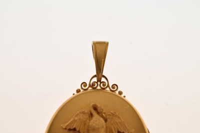 Lot 40 - Victorian diamond yellow metal locket pendant